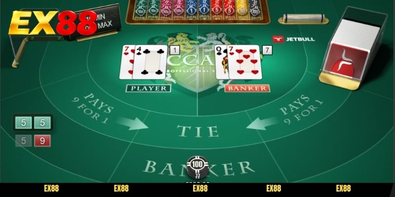 Sảnh cược bài lá đẳng cấp với baccarat EX88