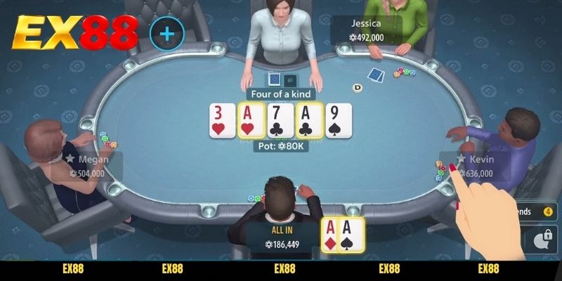 Trải nghiệm sảnh đấu trí đỉnh cao poker EX88